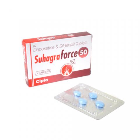 印度Suhagra Force 50 西地那非50mg+達泊西汀30mg助勃延時雙效混合錠 印度Suhagra Force 50 西地那非50mg+達泊西汀30mg助勃延時雙效混合錠